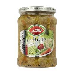 سحر ترشی مخلوط ملس شیشه (هفت لشکر)650گرم